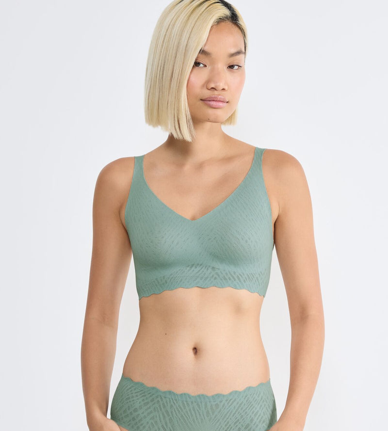 SLOGGI ZERO FEEL BLISS BRALETTE 7329 MISTY TURQUOISE