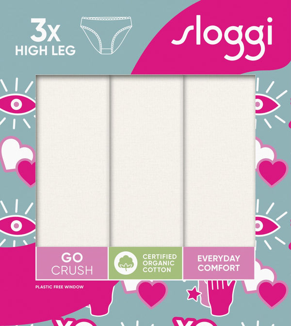 SLOGGI GO CRUSH HIGH LEG C3P 00GZ BIANCHE