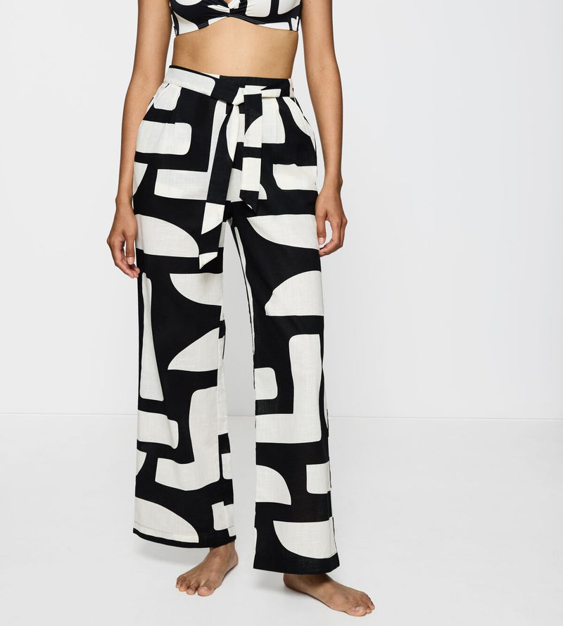 PANTALONE SUMMER WEAR TROUSERS O - 0034 B/W