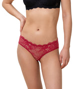 TEMPTING LACE HIPSTER MANNISH RED