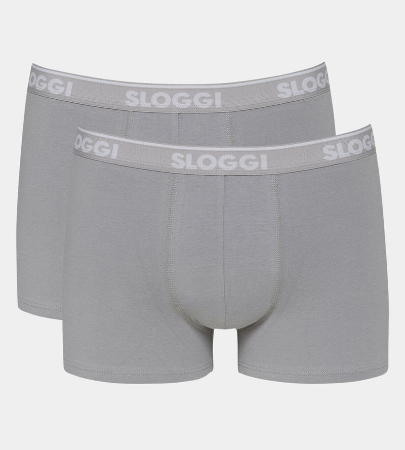 sloggi men GO ABC Short 2P STONE GREY