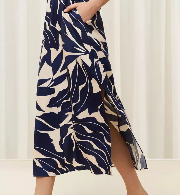 BEACH MYWEAR MAXI DRESS PT BLUE LIGHT COMBINATION