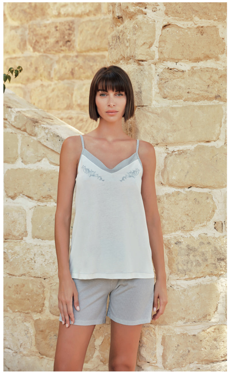 q-bò PIGIAMA SPALLINA PANTALONE CORTO 9602-GR