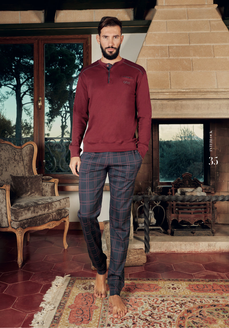 Q-bò PIGIAMA UOMO INTERLOCK 9232-BO