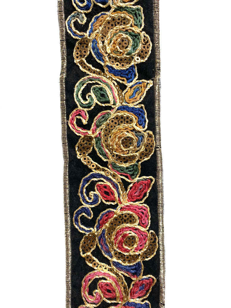 PASSAMANERIA ROSE PAILLETTES