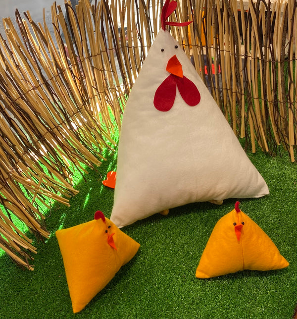 GALLINA - GALLO - PULCINO IN PANNOLENCE