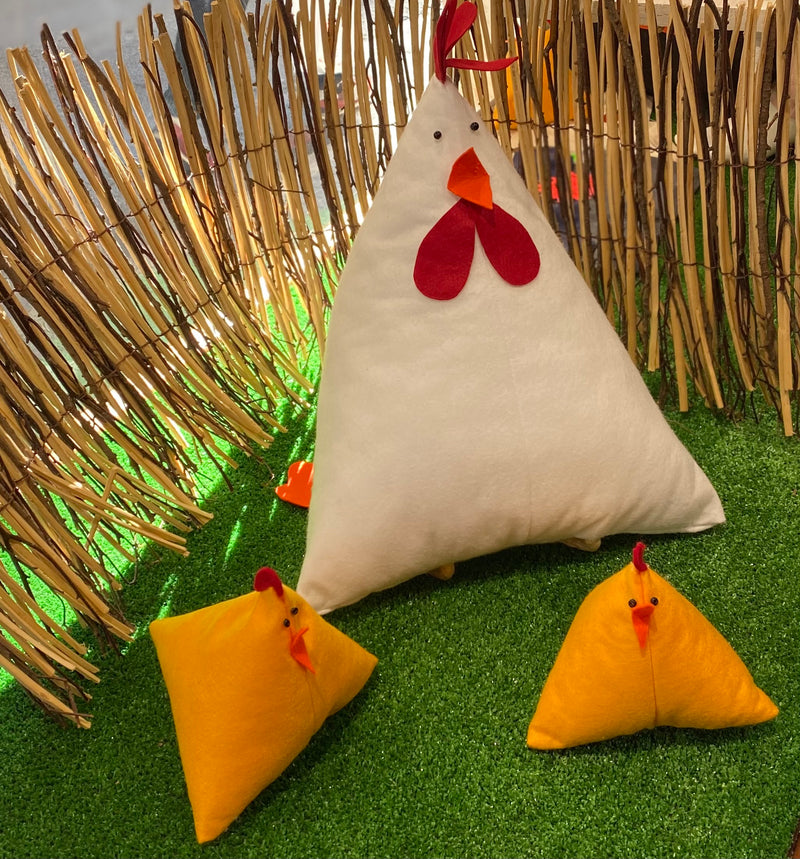 GALLINA - GALLO - PULCINO IN PANNOLENCE